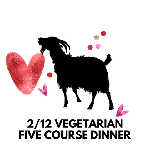 2/12 Vegetarian Five Course Dinner