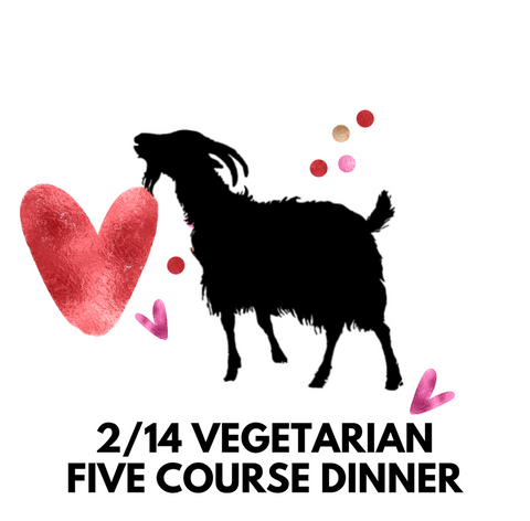 2/14 Vegetarian Five Course Dinner