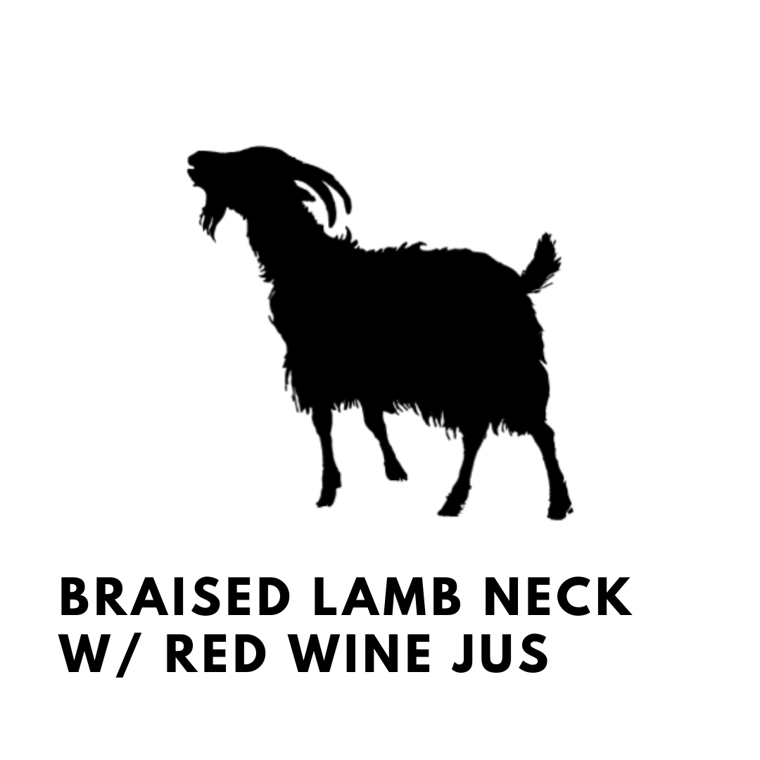 Braised Lamb Neck with Red Wine Jus - Poplar Run